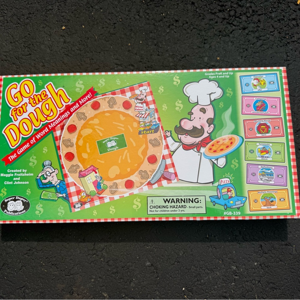 Go for the Dough Board Game - super duper - speech therapy